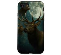 Elk Uhling at the Moon - Funny Elk Hunting Man Woms Kids Custodia per iPhone SE (2020) / 7 / 8