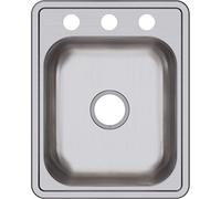 Elkay D117213 Dayton-Lavello da incasso singolo in acciaio INOX, 17-Inch by 21-1/4-Inch