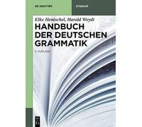 Elke Hentschel Harald Weydt Handbuch der Deutschen Grammatik (Tascabile)