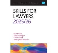 Elkington Skills for Lawyers 2025/26 (Tascabile)