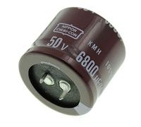 Elko - Condensatore radiale 6800µF 50 V | Condensatore elettrolitico Snap-In fino a 105 °C | 6800uF Electrolytic Capacitor from United Chemi-Con
