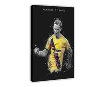 ELKPDOE 2 poster su tela di Frenkie De Jong, decorazione per camera da letto, ufficio, camera da letto, regalo, cornice 30 x 45 cm