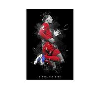 ELKPDOE 5 poster su tela di Virgil Van Dijk, decorazione per camera da letto, ufficio, camera da letto, regalo, senza cornice: 50 x 75 cm