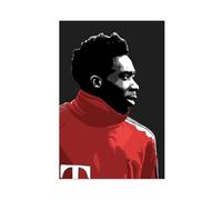 ELKPDOE Poster artistico su tela di Alphonso Davies, decorazione artistica da parete per camera da letto, ufficio, camera da letto, regalo, senza cornice: 60 x 90 cm