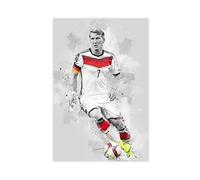 ELKPDOE Poster artistico su tela di Bastian Schweinsteiger, decorazione per camera da letto, ufficio, camera da letto, regalo, senza cornice: 60 x 90 cm