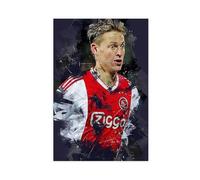 ELKPDOE Poster di Frenkie De Jong, stampa artistica da parete su tela, stampa artistica da parete per soggiorno e camera da letto, senza cornice: 40 x 60 cm