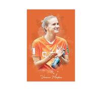 ELKPDOE Poster di Vivianne Miedema su tela, motivo: giocatore di calcio, decorazione per camera da letto, ufficio, stanza, regalo, senza cornice: 40 x 60 cm