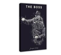 ELKPDOE Poster su tela con immagine di Jurgen Klopp, decorazione per camera da letto, ufficio, camera da letto, regalo, cornice, 30 x 45 cm