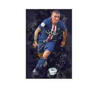 ELKPDOE Poster su tela con immagine di Marco Verratti, decorazione per camera da letto, ufficio, camera da letto, regalo, senza cornice: 60 x 90 cm