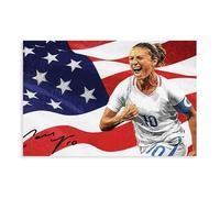 ELKPDOE Poster su tela di Carli Lloyd, decorazione artistica da parete per soggiorno e camera da letto, senza cornice: 50 x 75 cm