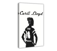 ELKPDOE Poster su tela di Carli Lloyd, decorazione per camera da letto, ufficio, camera da letto, regalo, dimensione: 60 x 90 cm