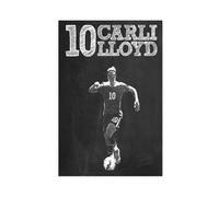 ELKPDOE Poster su tela di Carli Lloyd Football 7, decorazione artistica da parete per soggiorno e camera da letto, senza cornice: 30 x 45 cm