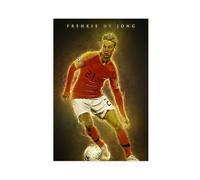 ELKPDOE Poster su tela di Frenkie De Jong, decorazione per camera da letto, ufficio, camera da letto, regalo, senza cornice: 60 x 90 cm