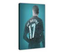 ELKPDOE Poster su tela di Kevin De Bruyne 2, decorazione per camera da letto, ufficio, camera da letto, regalo, cornice 60 x 90 cm