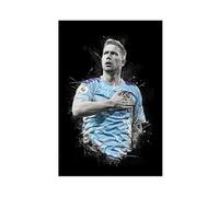 ELKPDOE Poster su tela di Kevin De Bruyne, poster di calcio per camera da letto, decorazione per ufficio, camera da letto, regalo, senza cornice: 60 x 90 cm