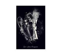 ELKPDOE Poster su tela di Sir Alex Ferguson, decorazione artistica da parete per soggiorno, camera da letto, senza cornice: 60 x 90 cm