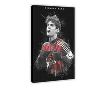 ELKPDOE Ricardo Kaka Poster con immagine di calcio, 3 poster su tela, decorazione artistica da parete per soggiorno e camera da letto, con cornice, 30 x 45 cm