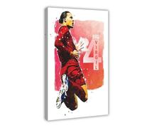 ELKPDOE Virgil Van Dijk, 3 poster su tela, decorazione artistica da parete per soggiorno e camera da letto, con cornice, 30 x 45 cm