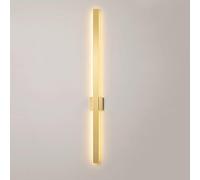 Elksdut Applique da Parete lineare a LED Lampada da Parete Dorata, Lampada da Parete nordica a Striscia Lunga, Apparecchio di Illuminazione per Decorazioni per Interni Lampade da Parete Moderne in b