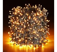 ELKTRY Catena luminosa a LED per esterni, 1000 LED, 8 modalità, luce bianca calda, IP44, per camera da letto, cameretta dei bambini, balcone, giardino, terrazza