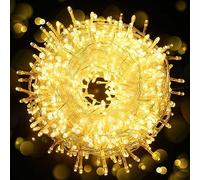 ELKTRY Luci Natale Esterno, 2000LEDs 50M Luci per Albero di Natale, Catena Luminosa Esterno Impermeabile con 8Modalità, Stringa Luci Natalizie per Albero/Natale/Giardino/Interno/Festa, Bianco Caldo