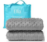 Ella Coperte Ponderate Bambini 2,4kg 90x120cm - Coperta Ponderata Rilassante per il Sonno - Perle di Vetro Ipoallergeniche, Strato Esterno in Cotone Morbido e Fresco - Per Bambini 15-25kg - Minky