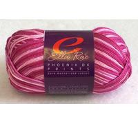 Ella Rae PHOENIX DK PRINT Filato Di Cotone 100g 15 Lily Love Pie