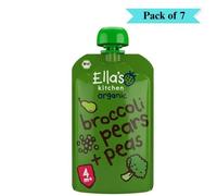 Ellas Kitchen Stage 1 Broccoli Pere e Fagioli - Confezione da 7 (120 g ciascuna)