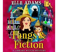 Elle Adams Fangs & Fiction (Tascabile) Library Witch Mystery