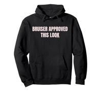 Elle Bruiser Approved This Look Large Bold Pink Letters Felpa con Cappuccio