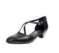 Elle Classic Scarpe In Pelle Da Ballo Nero - Donna Scarpe Sandali Tacco