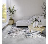 Elle Decor ation Malard - Tappeto moderno a pelo corto, design astratto antiscivolo, per camera da letto, sala da pranzo, soggiorno, corridoio, cucina, 80 x 150 cm, colore: oro zaffiro