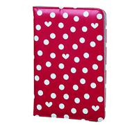 Elle Hearts & Dots Custodia Universale e Portfolio per Tablet 7", Rosso