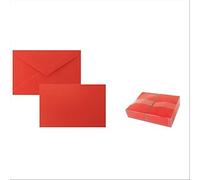 Ellebi Sadoch 8319R Biglietti e Buste, 9x14 cm, Confezione 100