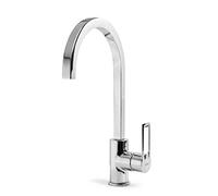Elleci Bridge Miscelatore Monocomando con Canna Girevole, Cromo, 19.7x10x36 cm