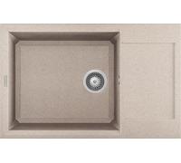 Elleci Lavello Incasso Easy 310 1 Vasca con gocciolatoio 78x50 Granitek (51 Avena)