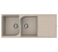 Lavello Elleci Incasso 1 vasca 86x50 Tekno 400 Metaltek Grigio Titanium LMT40073
