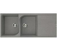 Lavello Elleci Incasso 2 vasche 86x50 Tekno 450 Granitek Antracite LGT45059