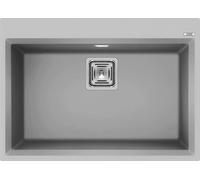 Lavello Elleci Incasso 1 vasca 70x50 Karisma 120 Metaltek Grigio Aluminium LMK12079