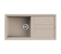 Elleci Best 480 LGB48051 Lavello incasso 100 x 51 - granitek - avena - gocciolatoio reversibile