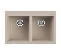Elleci LGQ35051 Quadra 350 Lavello 2 vasche in Granitek Avena (G51)