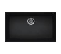 Elleci Lavello 1 vasca (76x44cm) QUADRA 130 SOTTOTOP Nero Opaco LKQ13086BSO