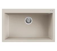 Elleci Lavello 1 vasca (79x50cm) QUADRA 130 Bianco soft Opaco LGQ13039