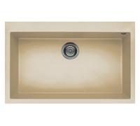 Elleci Lavello 1 vasca (79x50cm) QUADRA 130 Champagne Satinato LKQ13095