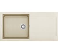 Elleci Easy 480 LGY48062 Lavello incasso 100 x 50 - granitek - bianco antico - gocciolatoio reversibile