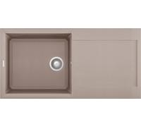 ELLECI Lavello 1 Vasca con Gocciolatoio, Linea Easy 480, Installazione Standard, 100 cm, Granitek Tortora - LGY48043