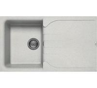 ELLECI Lavello 1 Vasca con Gocciolatoio, Linea Ego 400, Installazione Standard, 86 cm, Granitek Bianco Pietra - LGE40052 - FUORI PRODUZIONE