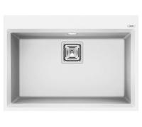 Elleci Lavello a una vasca KARISMA 120 LGK12068 finitura composito G68 bianco da 70x50 cm