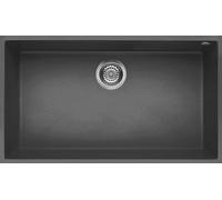 Lavello Cucina 1 Vasca da Incasso 76 cm Dark Grey Quadra 130 Sottotop ELLECI