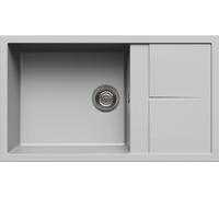 ELLECI Lavello Cucina 1 Vasca da Incasso 86 cm Alluminio LMU41079 Unico 410